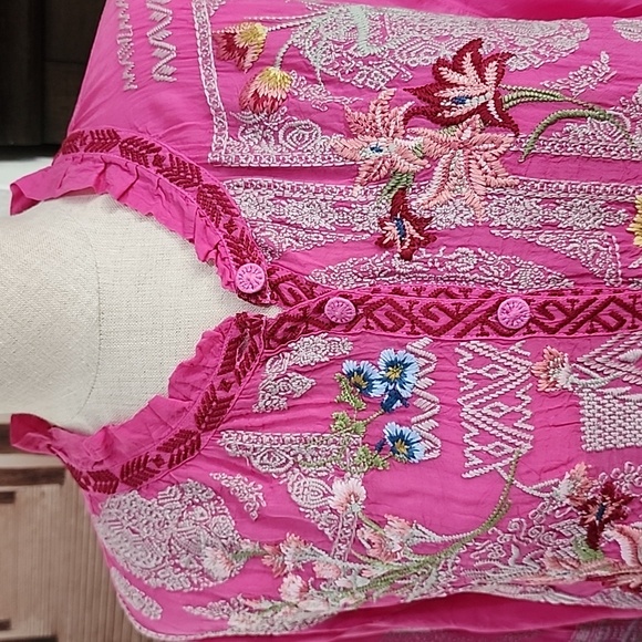 NWT JOHNNY WAS BLOUSE SIZE LARGE - Picture 2 of 7